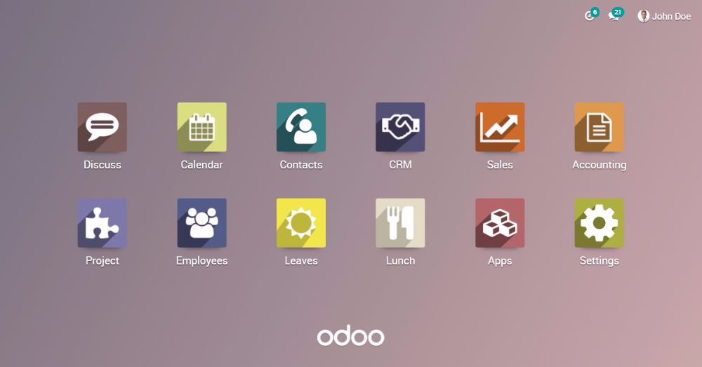 Odoo image and text block