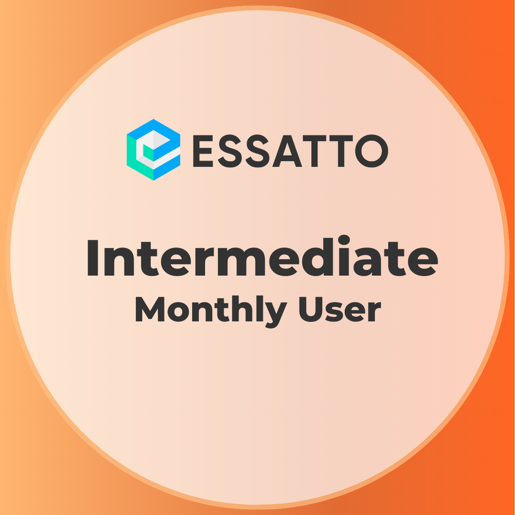 Essatto Intermediate User  - 12 Month Subscription (Payable Monthly in Advance)